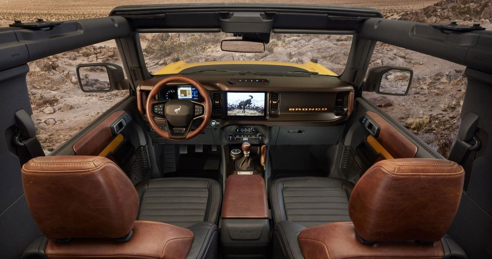 2021 Ford Bronco interior view