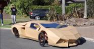Drivable Lamborghini Replica Made From Cardboard Sells For 10K