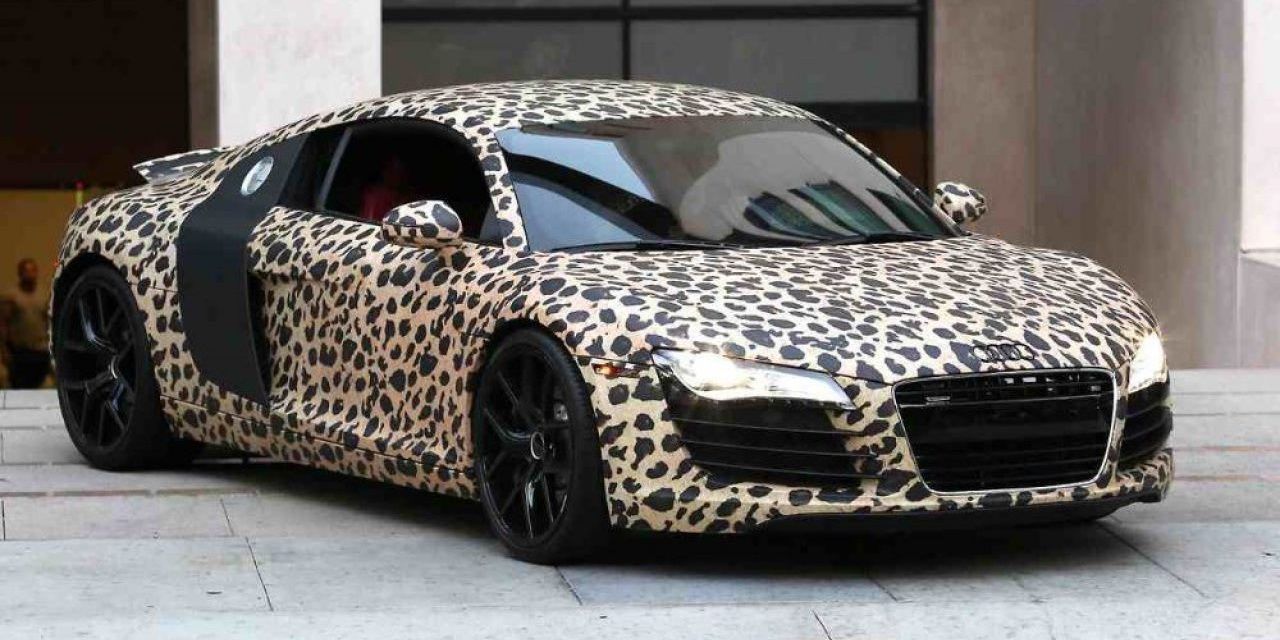 Justin Bieber leopard Audi R8