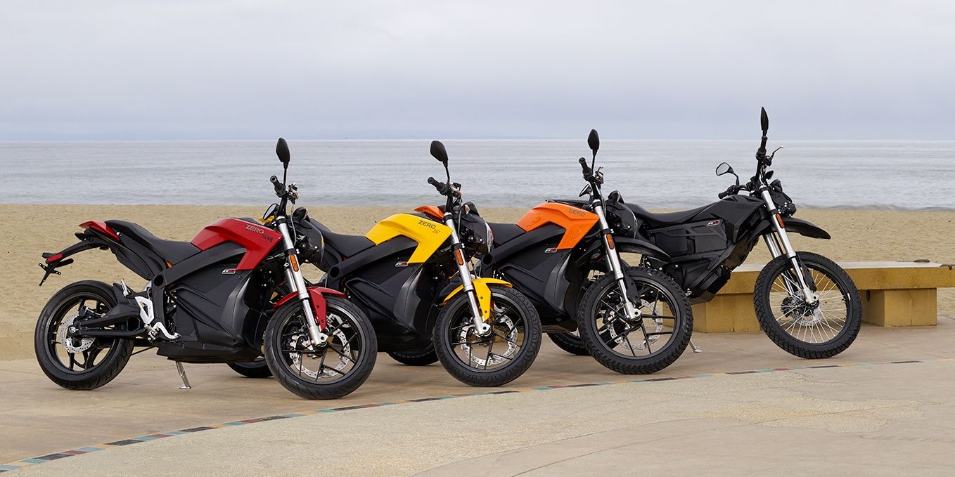 A Line Of Zero Motorcycles