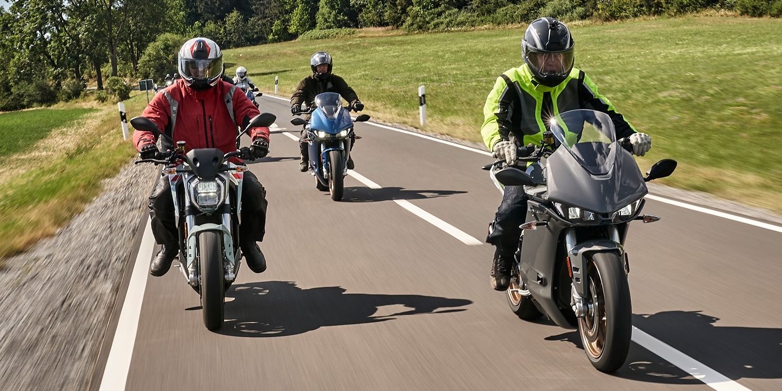 Three Riders On Zero Motorcycles