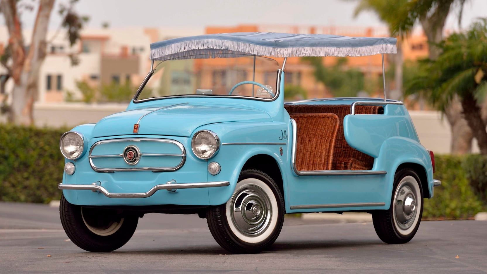 1961 FIAT Jolly 600 Convertible, light blue, front