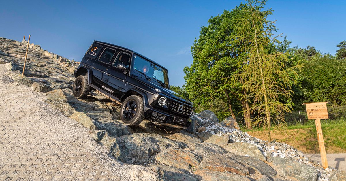 The Mercedes-Benz G-Class SUV Off-Roading