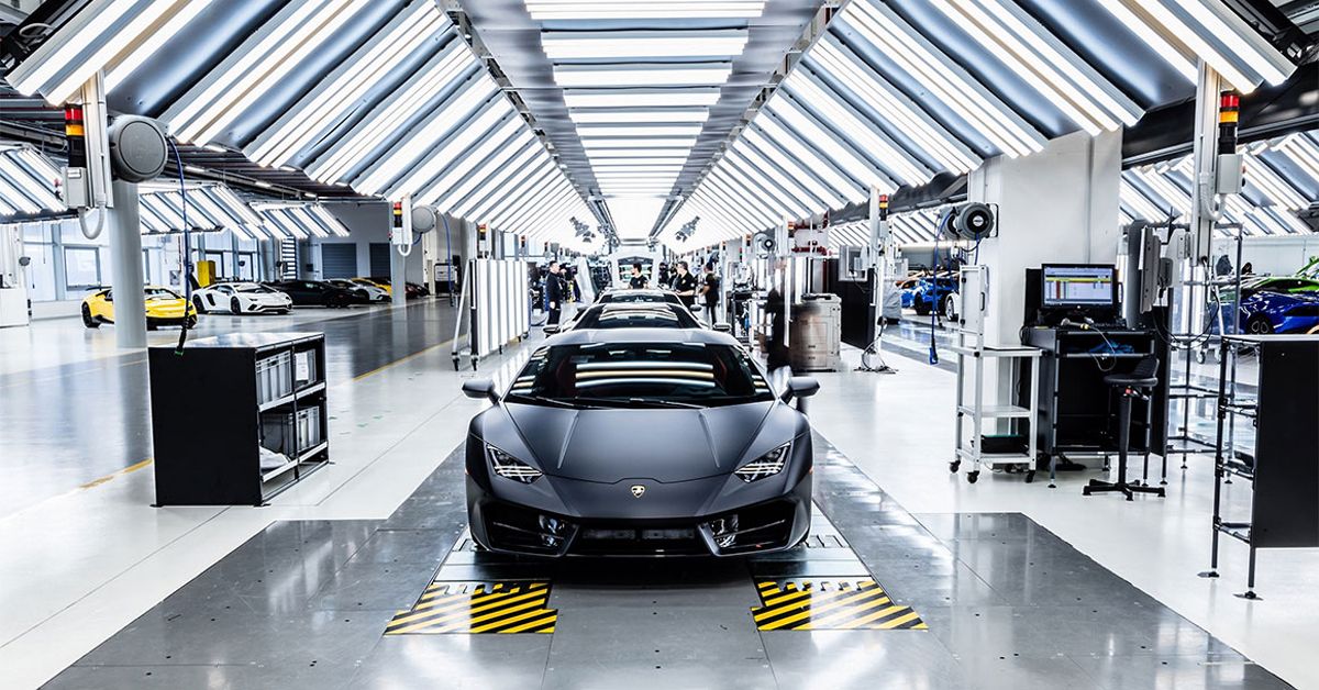 Lamborghini At The Manufacturing Plant