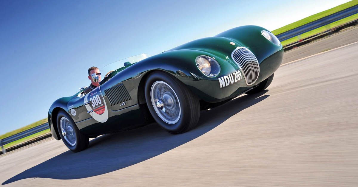 Jaguar C-Type continuation car brings back 1950s racing icon