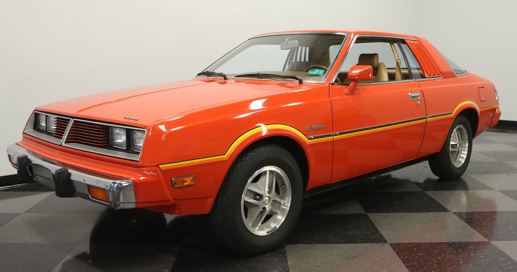 Orange 1978 Dodge Challenger On Display