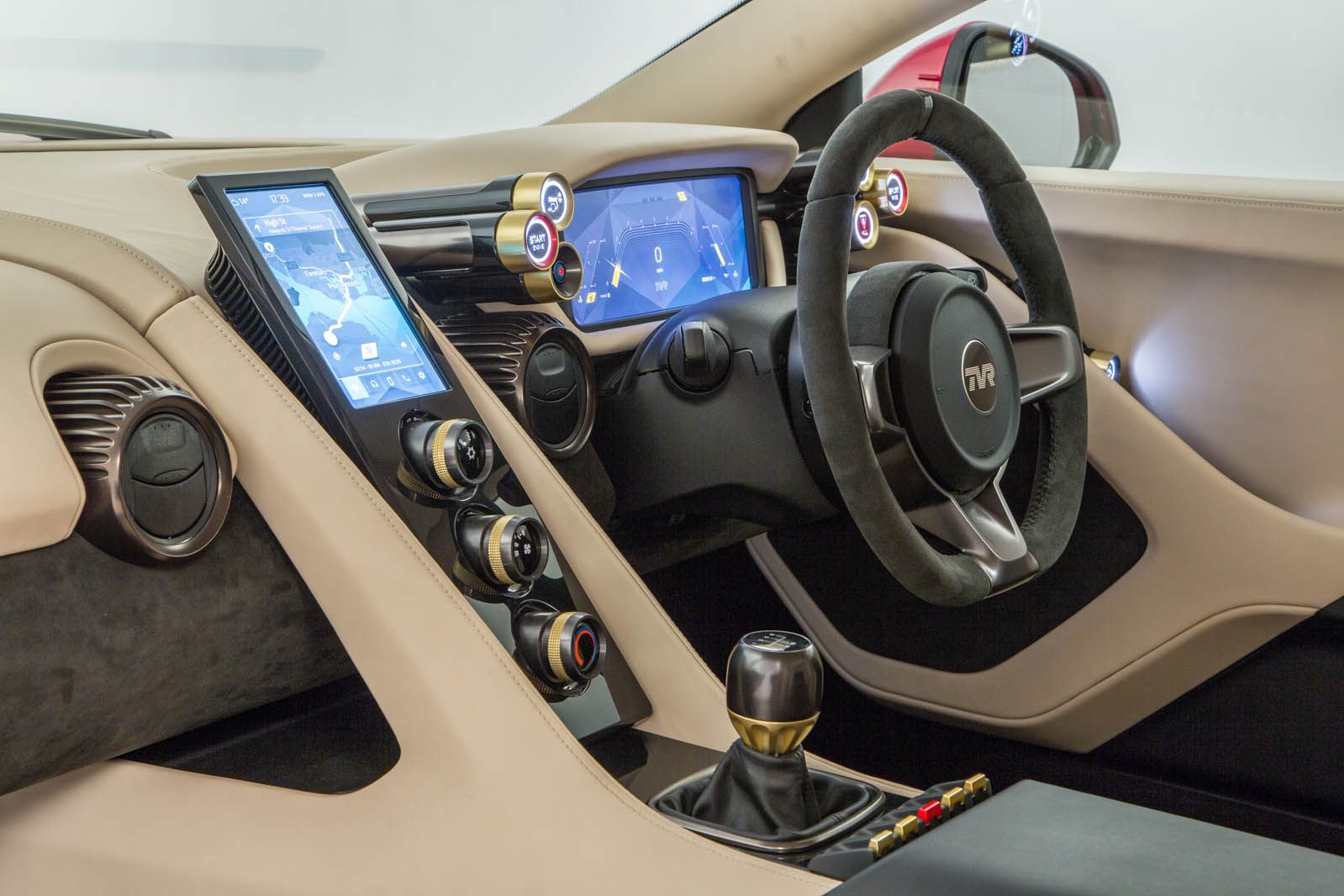 An Image Of The 2022 TVR Griffith's Minimalistic Interior