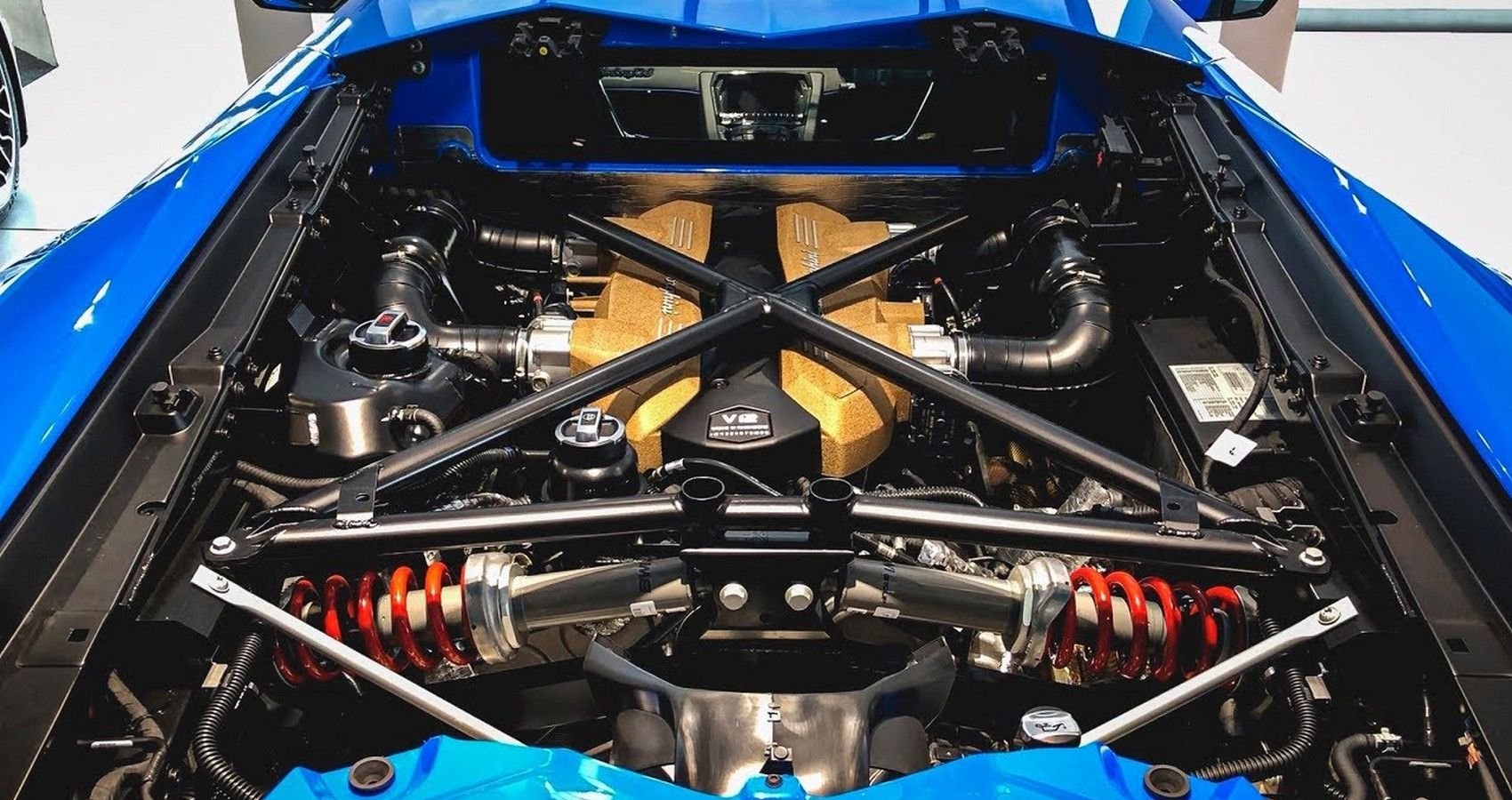 Aventador SVJ Engine Bay