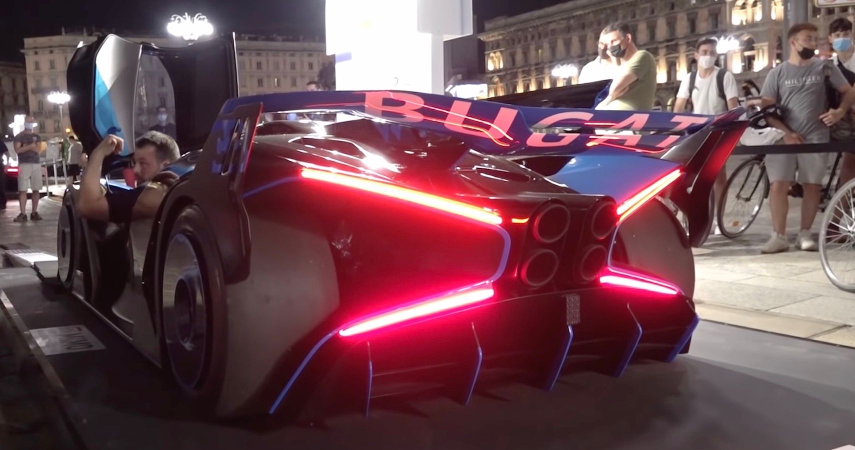 Bugatti Bolide Trailer Loading Milan MIMO 2021