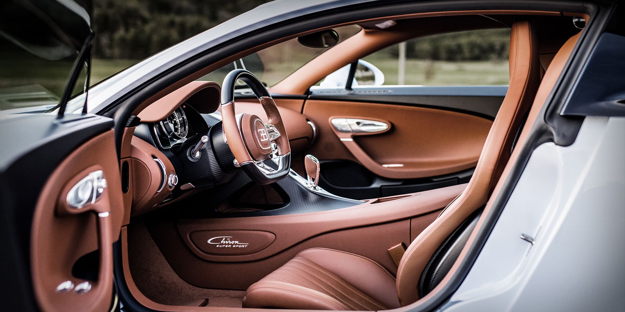 The interior of the Chiron Super Sport