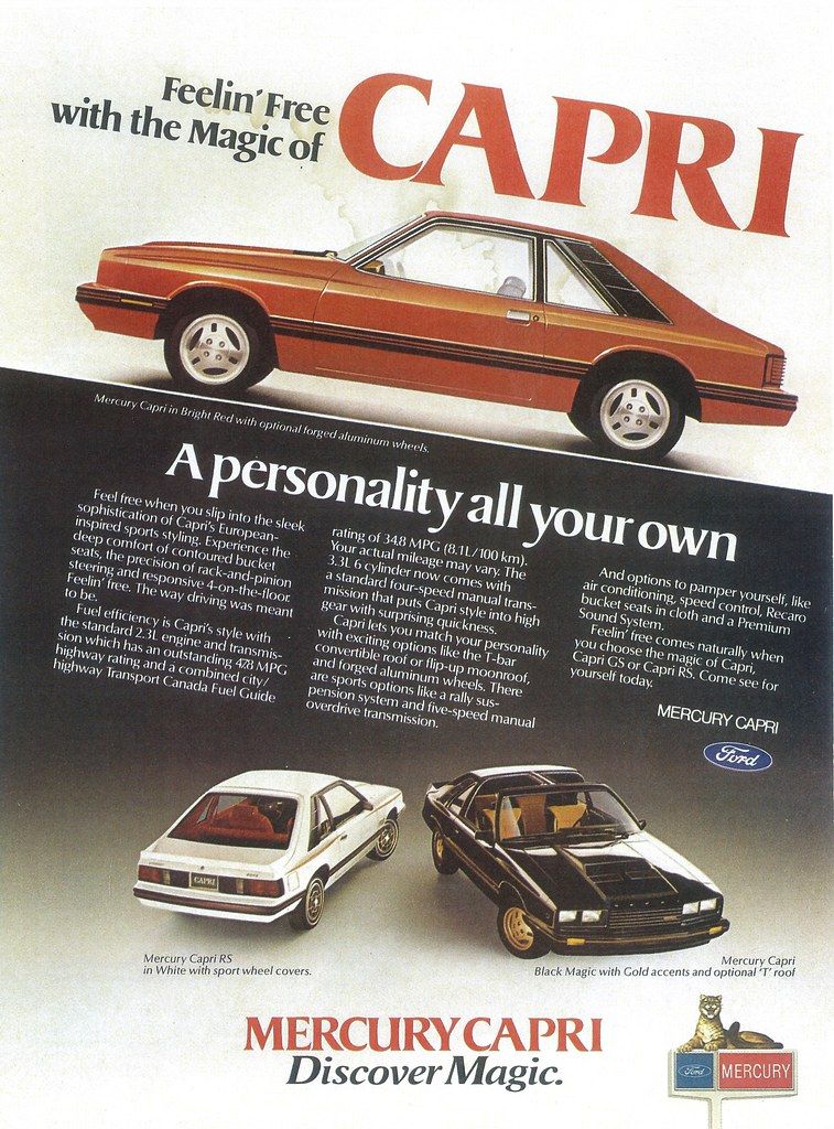 Used 1981 Mercury Capri 3 Door Sedan Fastback Ratings, Values, Reviews &  Awards