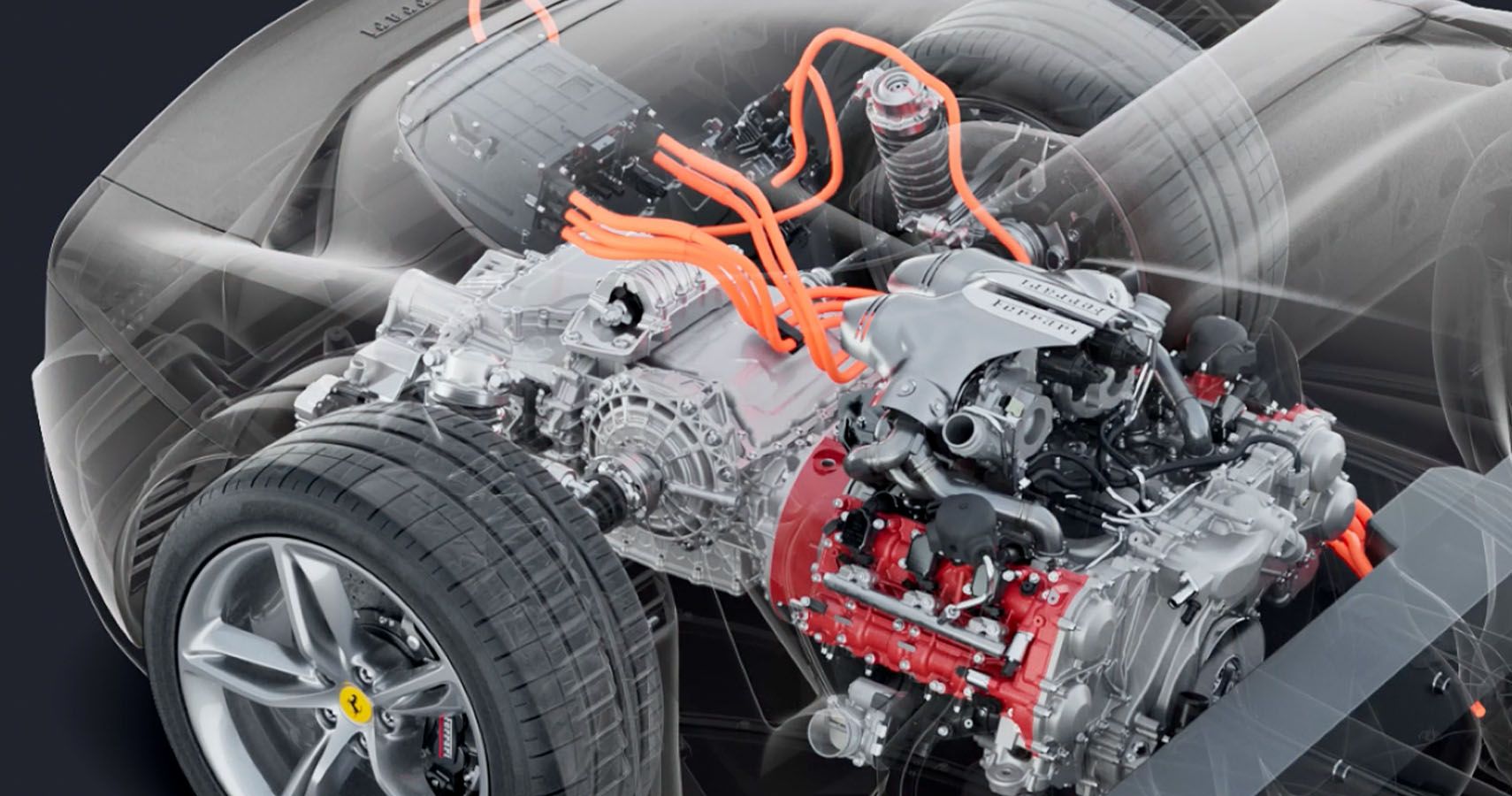 Ferrari 296 GTB Engine & Battery