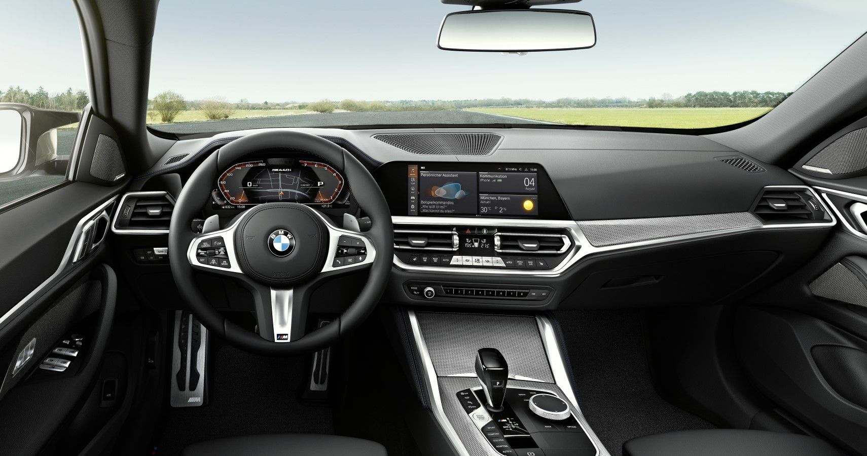 2022 BMW 4-Series Gran Coupe dashboard layout view