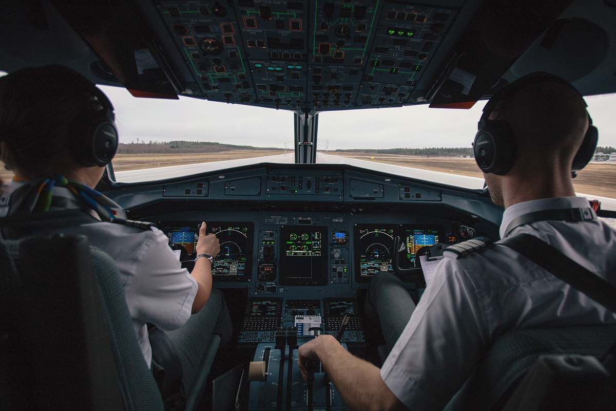 Pilots In Cockpit