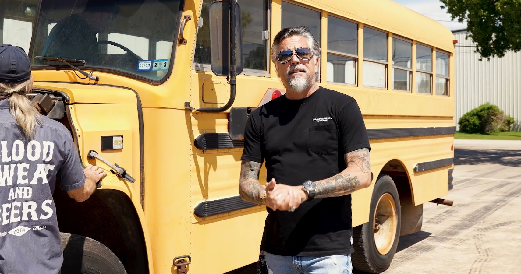 Richard Rawlings Gas Monkey Garage School Bus