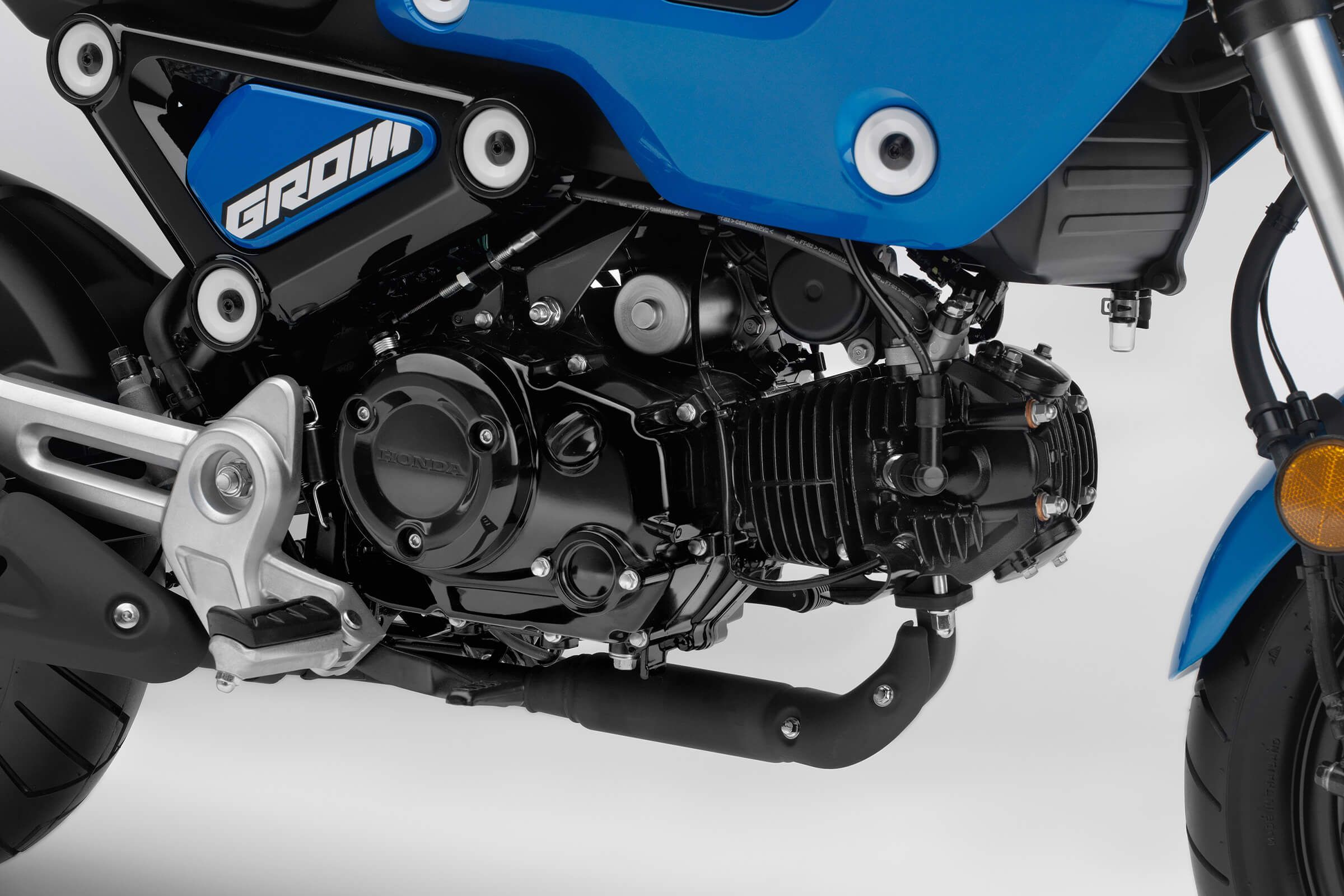 The Black Engine Of A 2022 Honda Grom