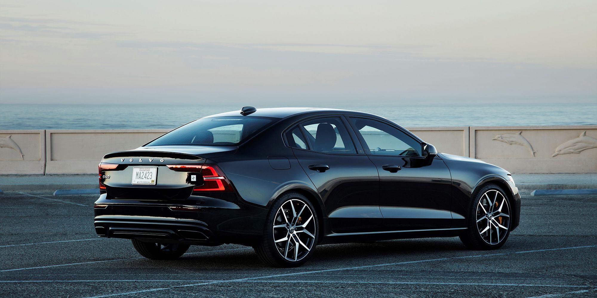 Rear 3/4 view of the S60 Polestar Engineered