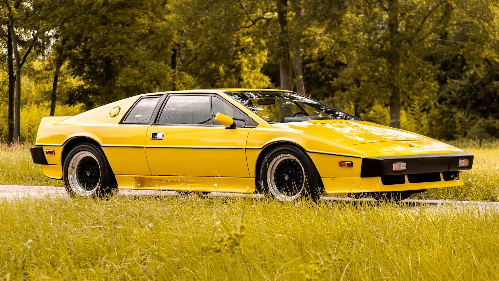 Yellow 1978 Lotus Esprit S1 