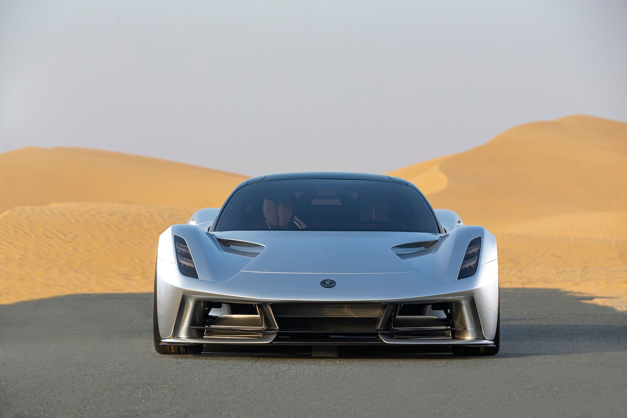 The 2021 Lotus Evija, front