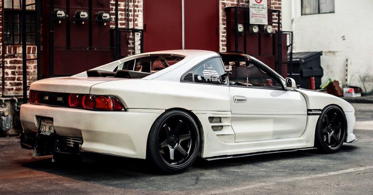 Toyota MR2 SW20 1996 in White with Pop Up Headlights