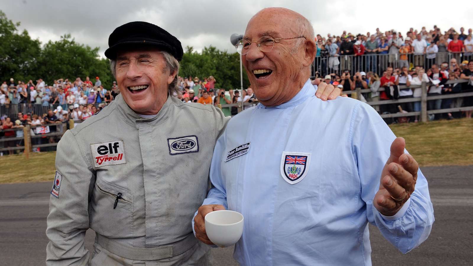 Sir Stirling Moss and Sir Jackie Stewart Goodwood