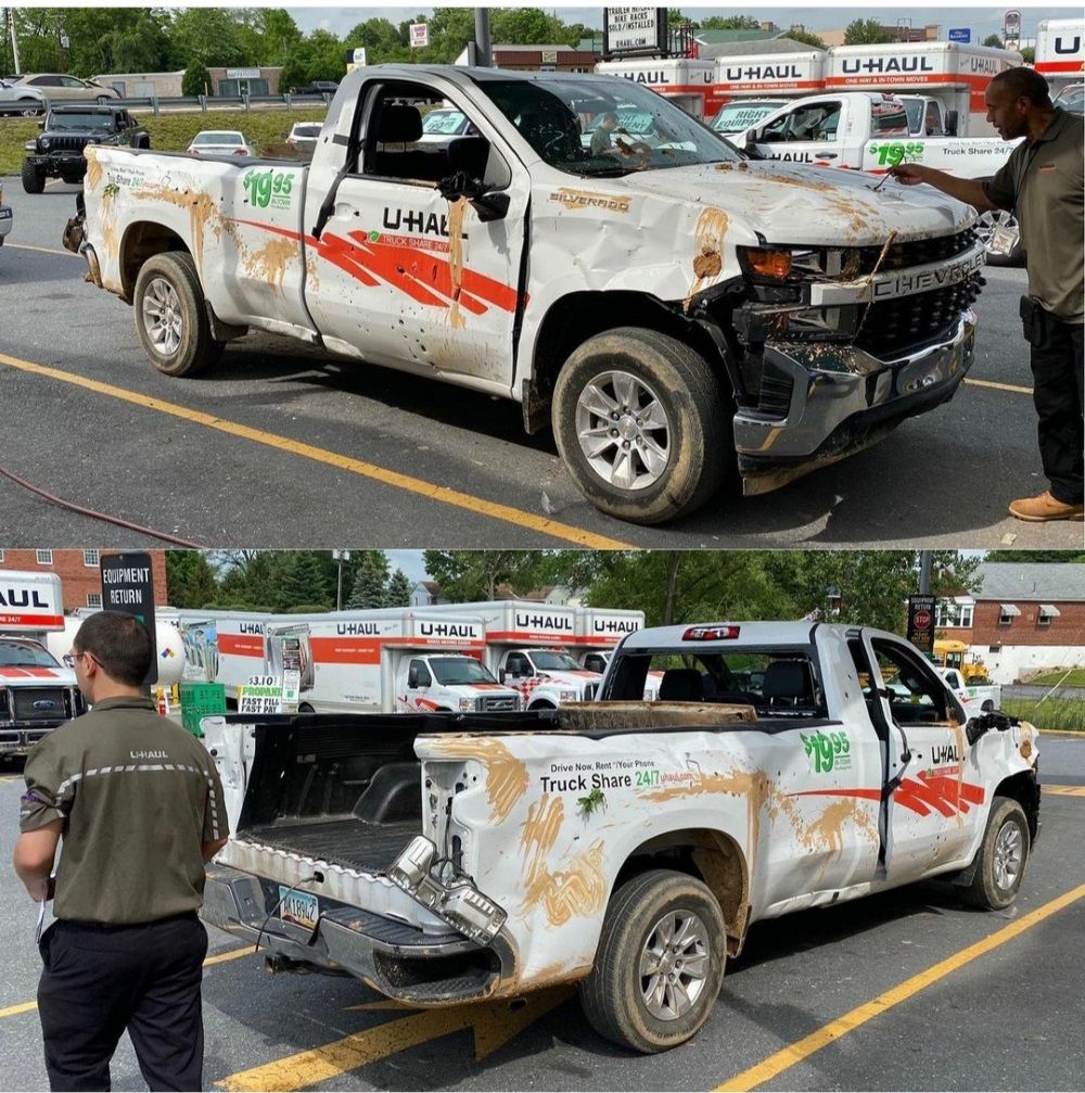 Youtuber Tries To Return Destroyed U Haul Pickup Truck