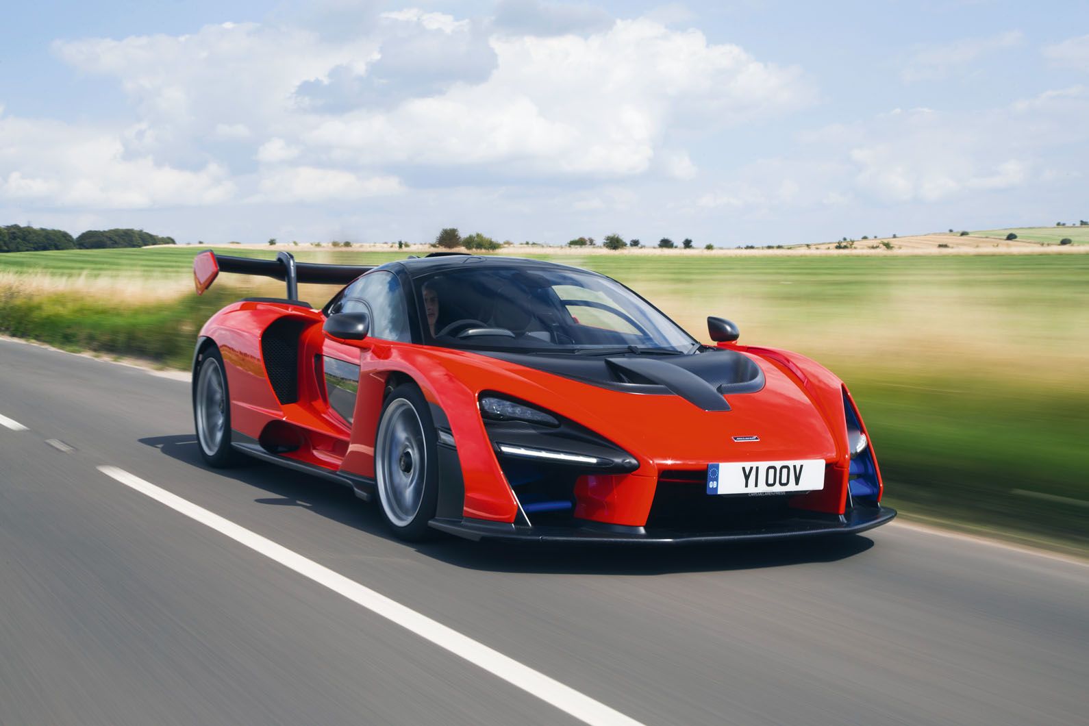 McLaren Senna From 2018 Right Front View In Red