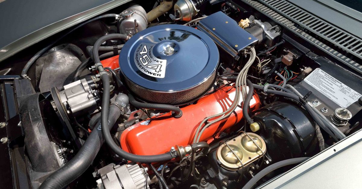 1971 Chevy Corvette 454CI LS6 powertrain
