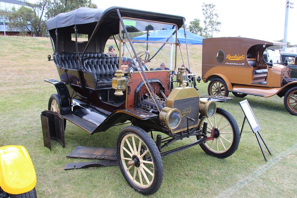 Ford Model T With Open Bonnet