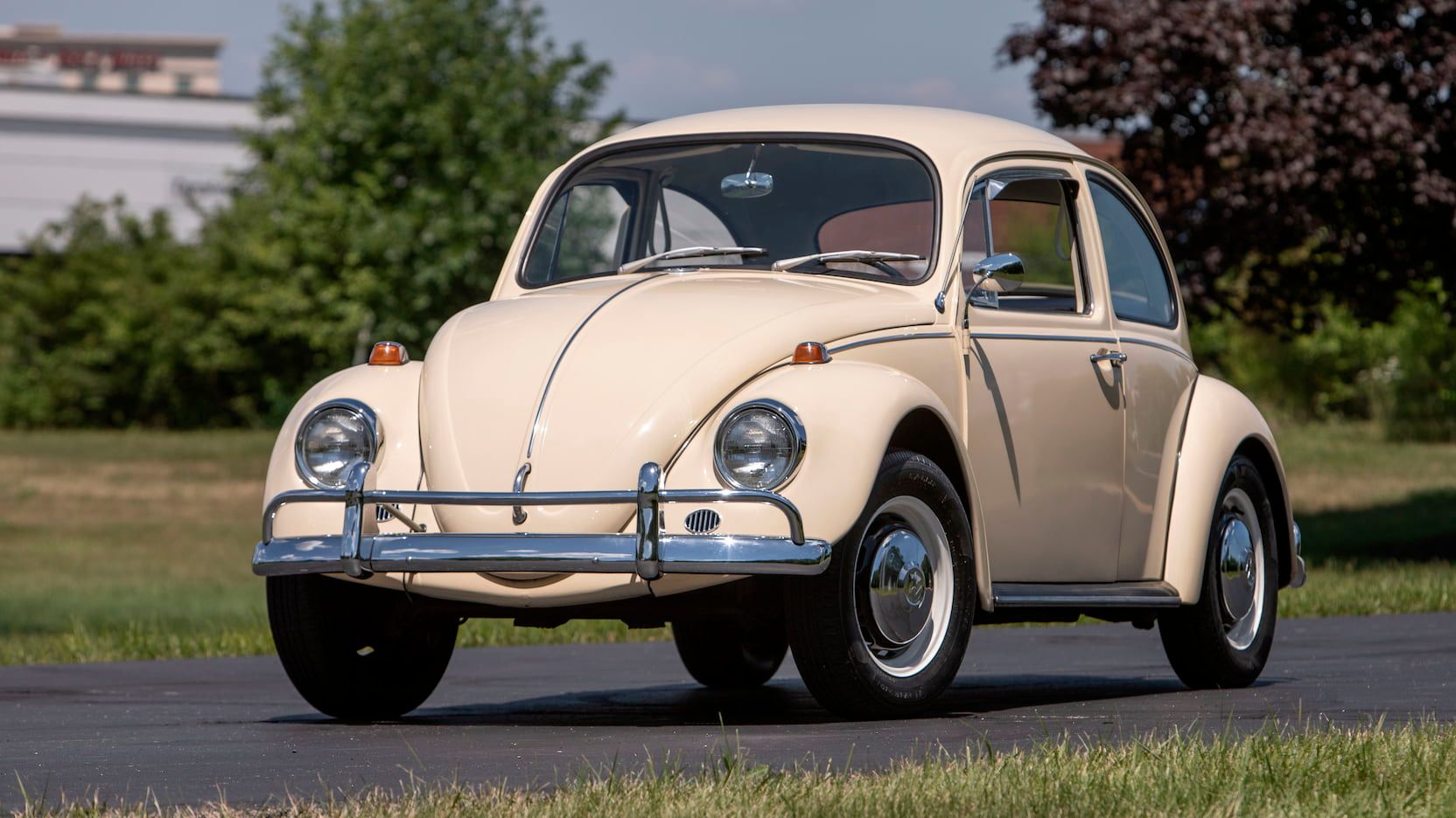 1967 Volkswagen Beetle, cream, pastelweiss