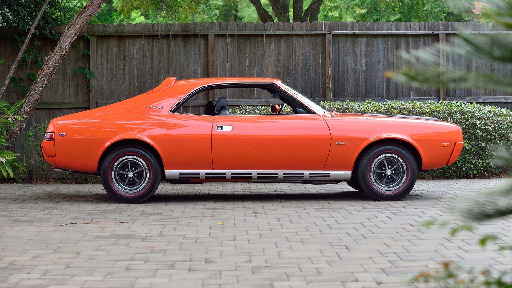 1969 American Motors Javelin, side, orange