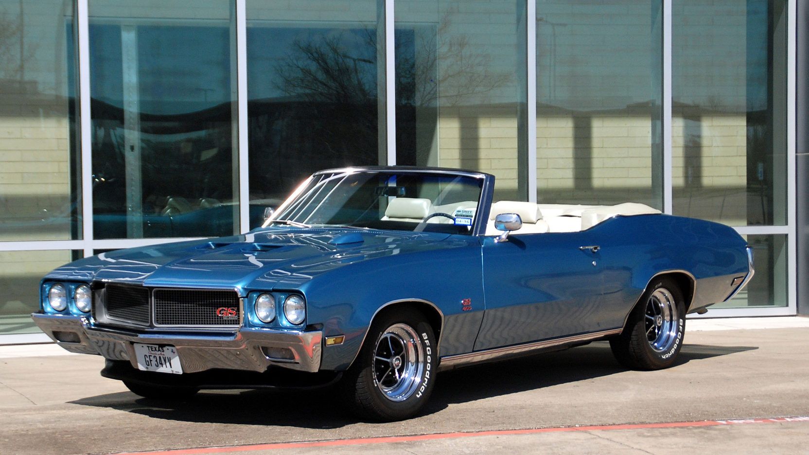Blue 1970 Buick GS 455 2dr Convertible
