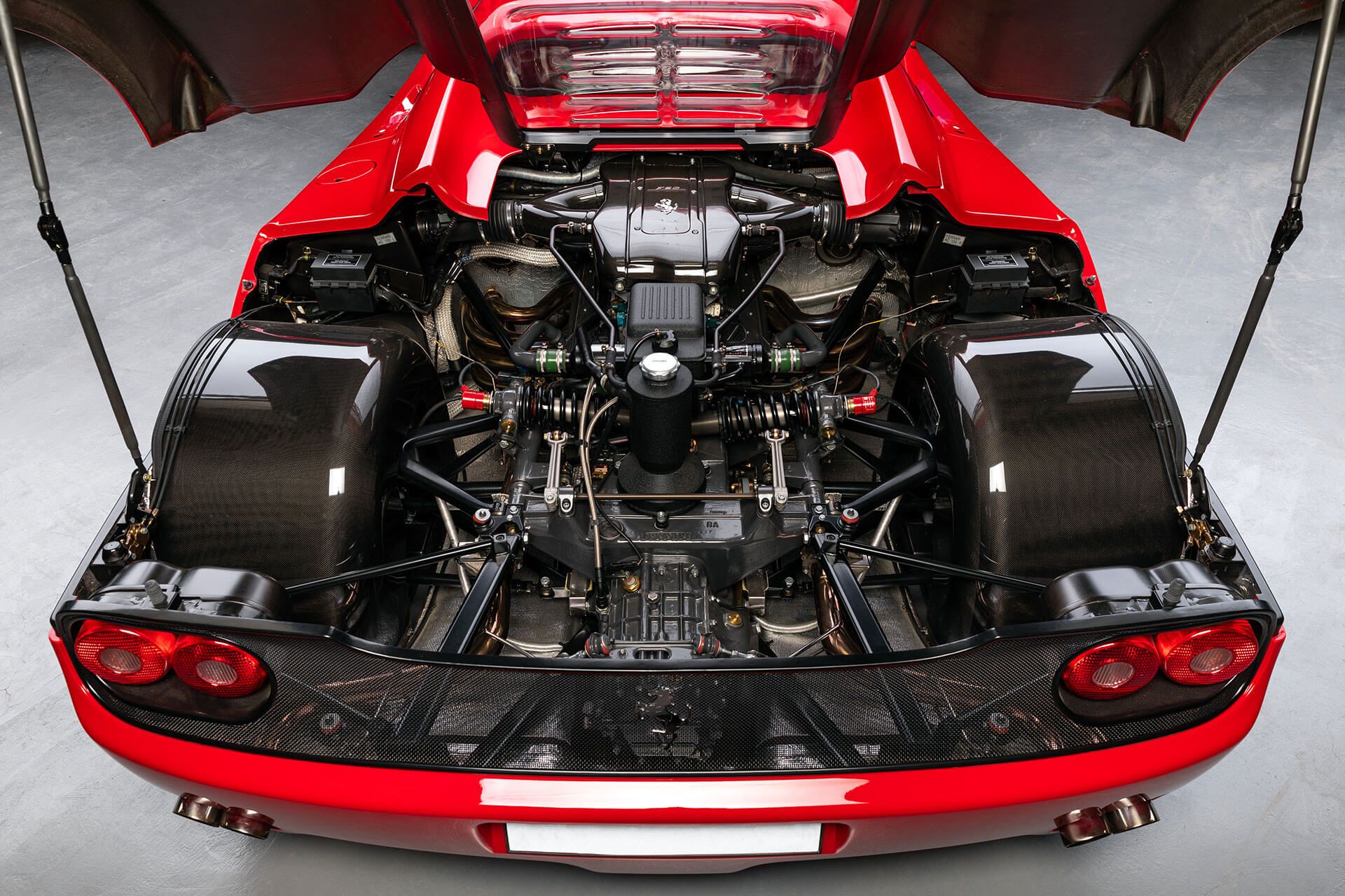 Ferrari F50 Engine Bay Hood Open