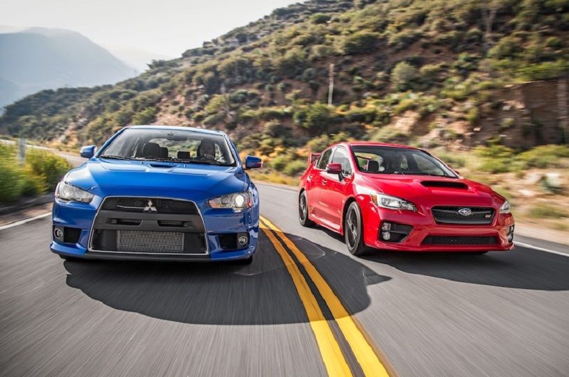 2015-Mitsubishi-Lancer-Evolution-MR-and-2015-Subaru-WRX-STI-