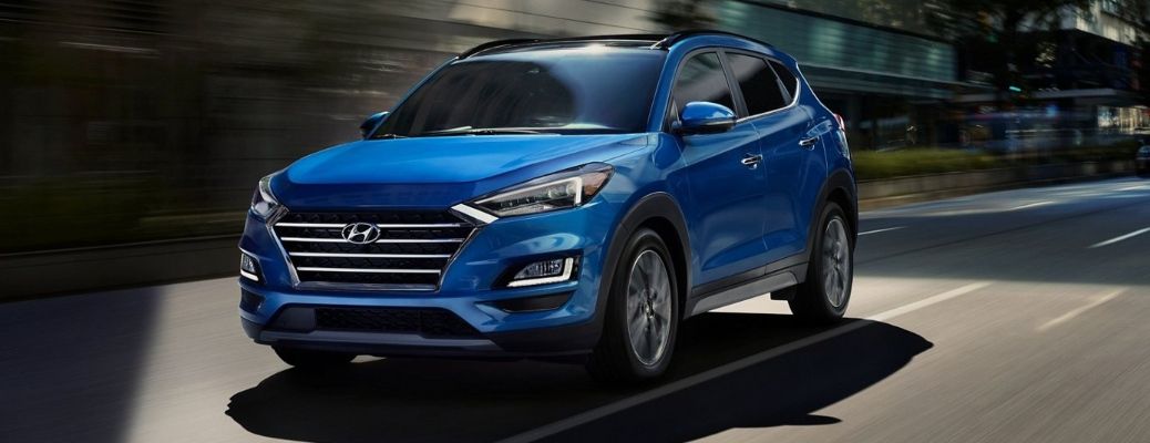 Blue 2021 Hyundai Tucson 