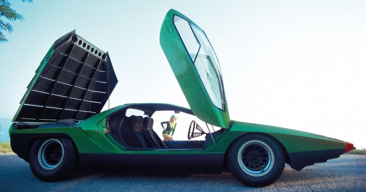 Alfa Romeo Carabo exploded side cinematic view