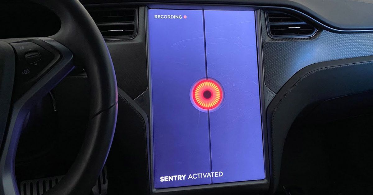 Tesla's Sentry Mode Screen 