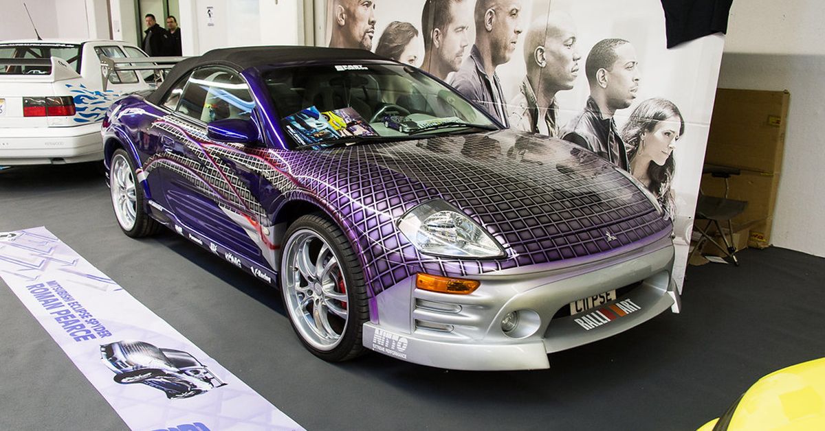 Tyrese Gibson’s 2003 Mitsubishi Eclipse Spyder Purple Car In 2 Fast 2 Furious 