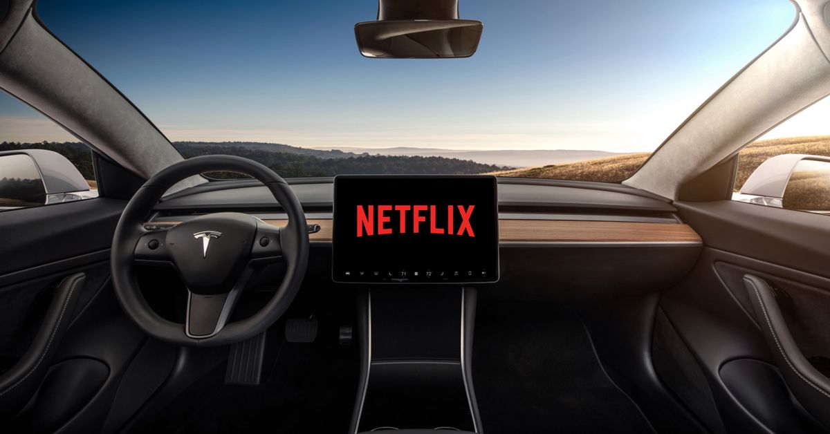 Tesla Model 3 Screen Streaming Netflix 