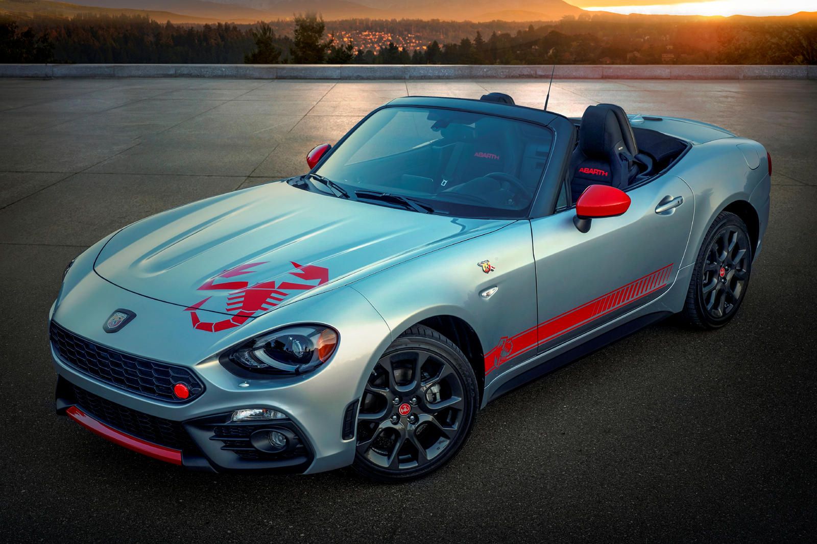 Abarth red tow hook trim FIAT 124 Spider Abarth - 2017-2020