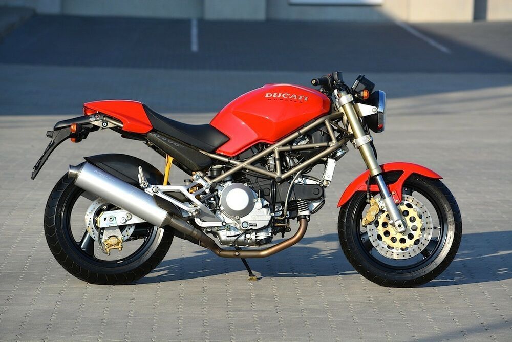 A Red 1993 Ducati Monster 900