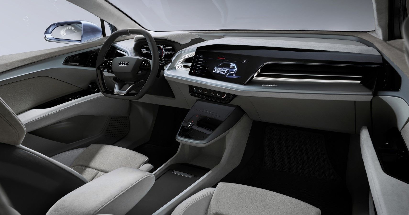 Audi Q4 e-tron interior view
