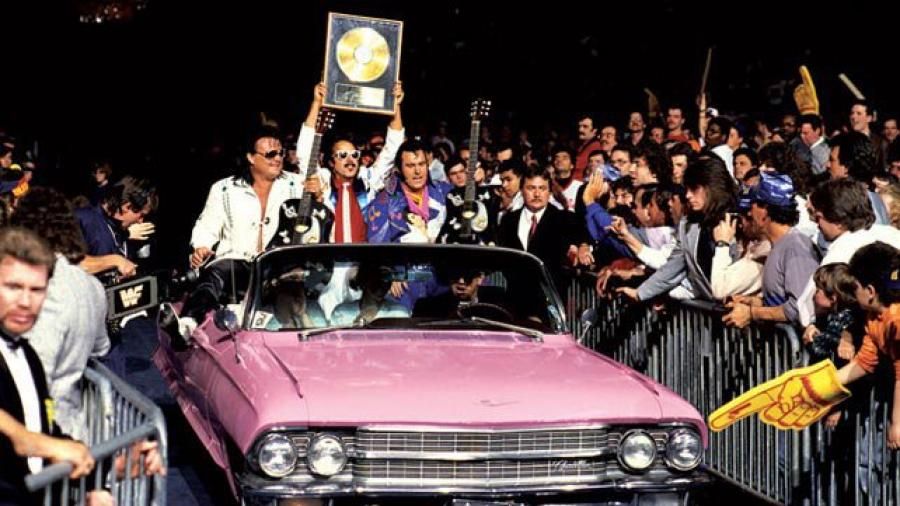 Rhythm & Blues entered WrestleMania VI in a pink Cadillac driven by Diamond Dallas Page!