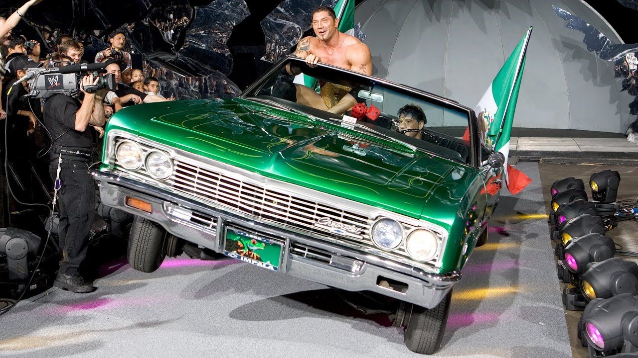 Eddie Guerrero & Battista in a Lowrider in WWE SmackDown