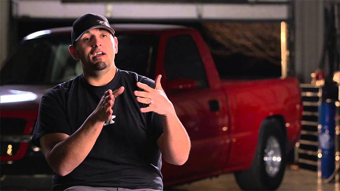 An Image Of Big Chief From The Street Outlaws Talking To The Camera