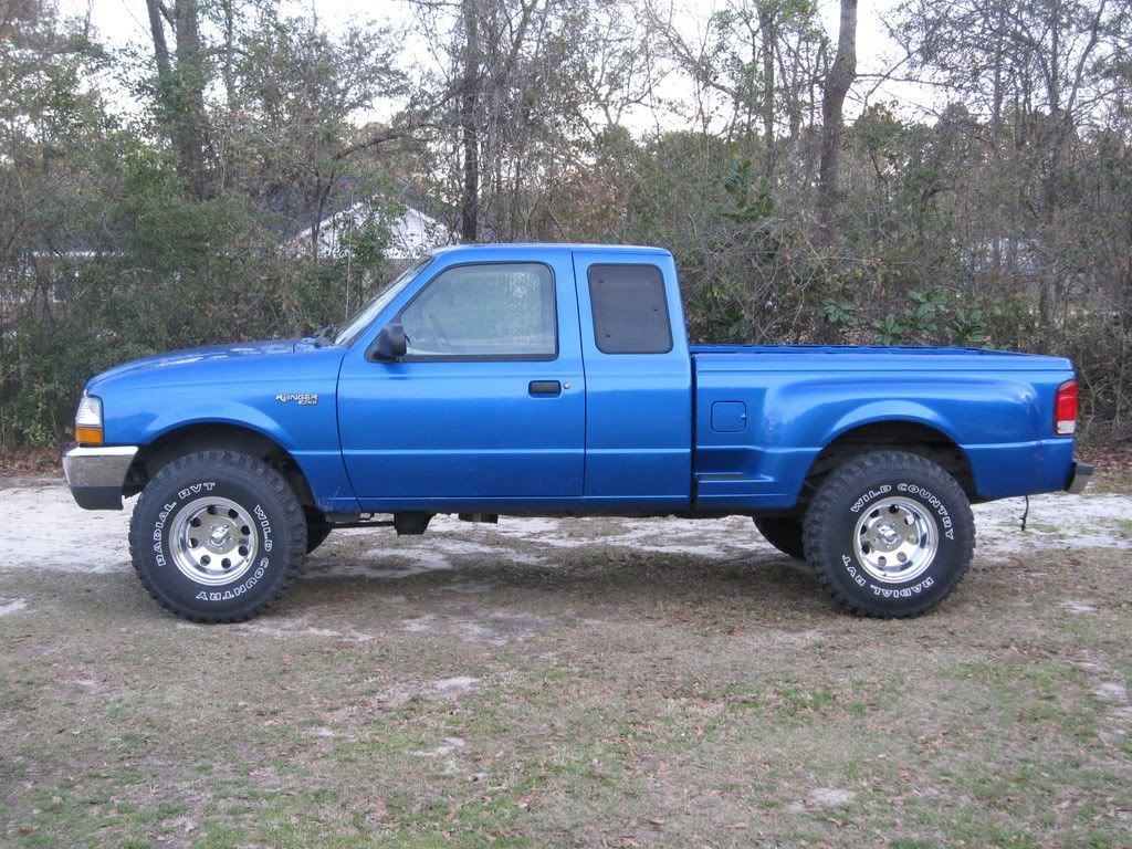 Blue 2000 Ford Ranger Pickup