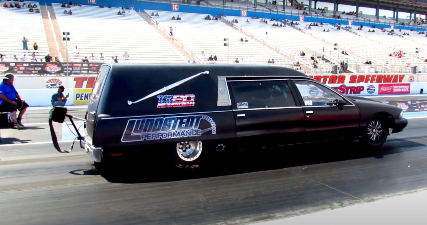 Watch This 1,000-HP Buick Hearse Hit The Strip
