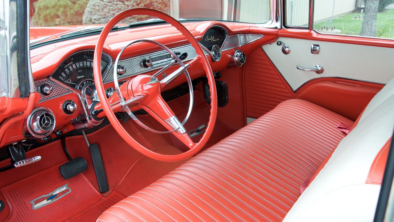 Interior, optionals, 1955 Chevrolet Bel Air 2-Doors
