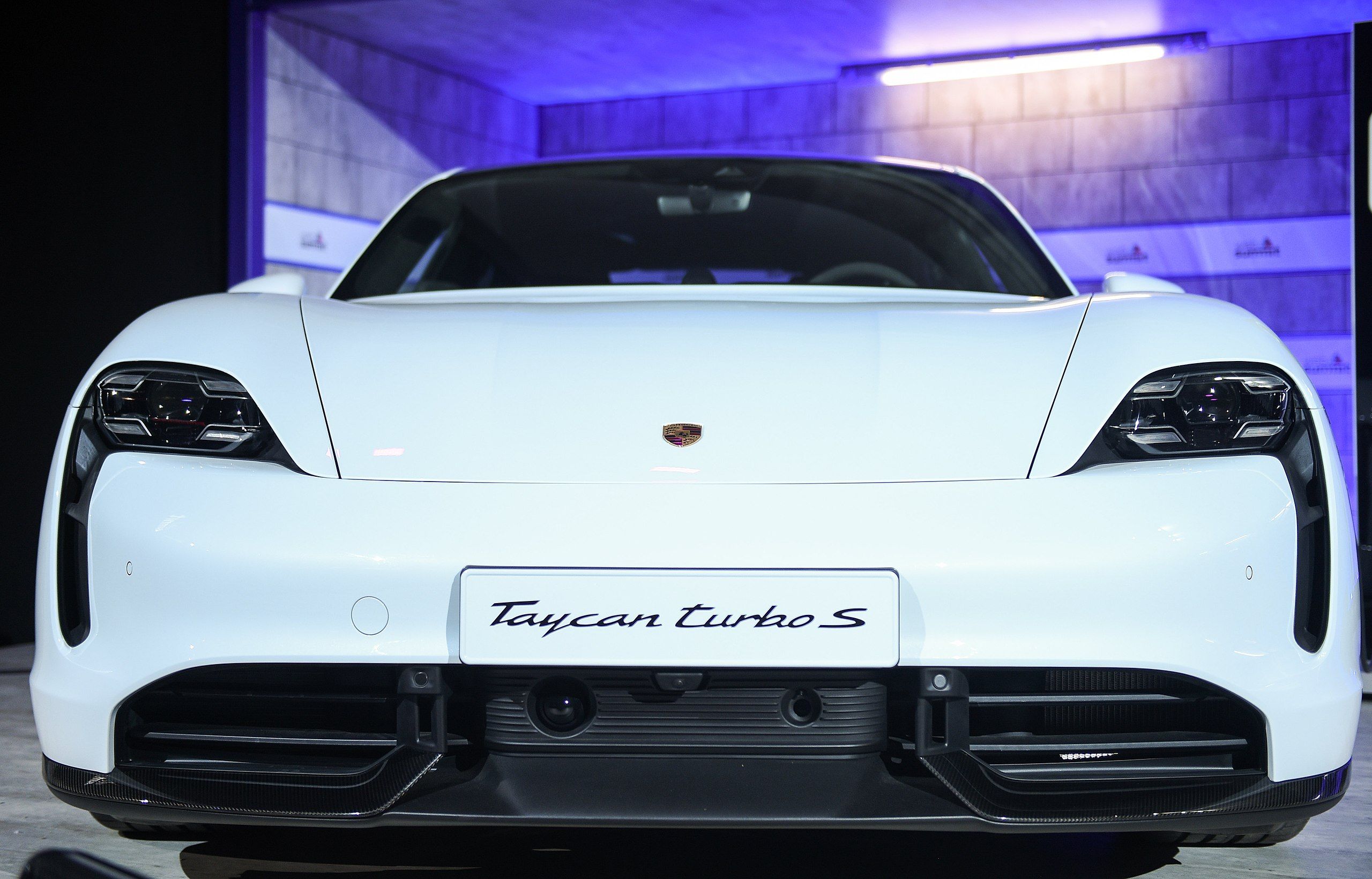 Porsche Taycan Turbo S Front Shot 