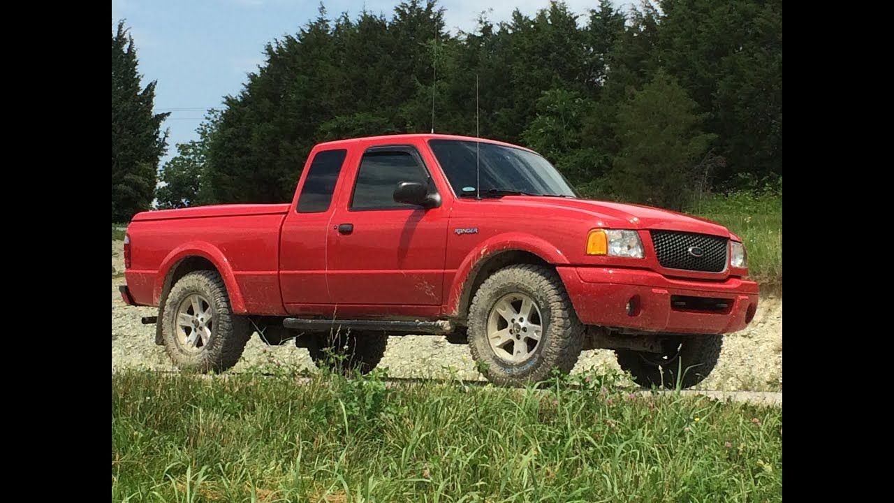Red 2003 Ford Ranger Pickup 4WD